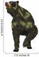 Front Arctodus Short-faced Bear Wall Decal