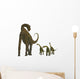 Atlasaurus with Offspring Wall Decal