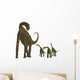 Atlasaurus with Offspring Wall Decal