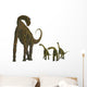 Atlasaurus with Offspring Wall Decal