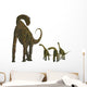 Atlasaurus with Offspring Wall Decal