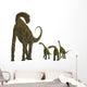 Atlasaurus with Offspring Wall Decal