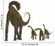 Atlasaurus with Offspring Wall Decal