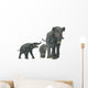 Deinotherium with Offspring Wall Decal