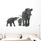 Deinotherium with Offspring Wall Decal