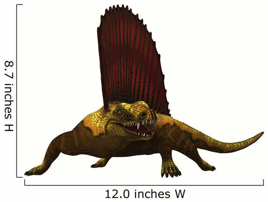 Dimetrodon Reptile Front Wall Decal