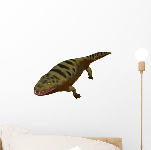 Mastodonsaurus Amphibian White Wall Decal