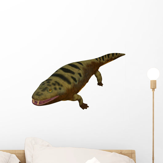 Mastodonsaurus Amphibian White Wall Decal
