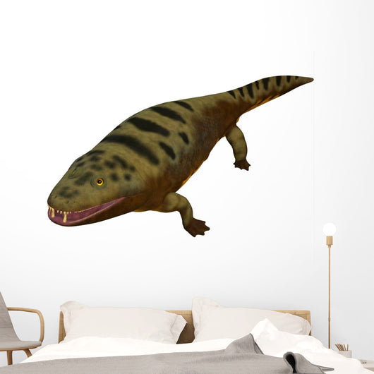 Mastodonsaurus Amphibian White Wall Decal