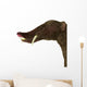 Platybelodon Portrait White Wall Decal