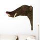 Platybelodon Portrait White Wall Decal