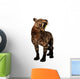 Saber-toothed Cat White Wall Decal Design 2