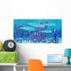 Pikaia Fish Swim along Wall Decal