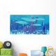 Pikaia Fish Swim along Wall Decal