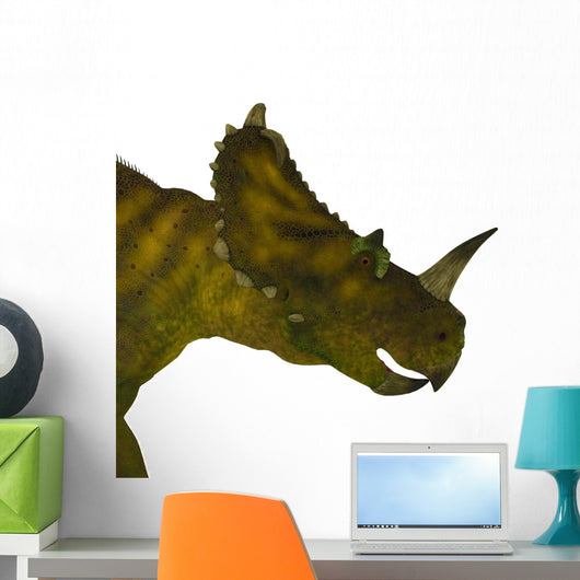 Centrosaurus Dinosaur Head Wall Decal
