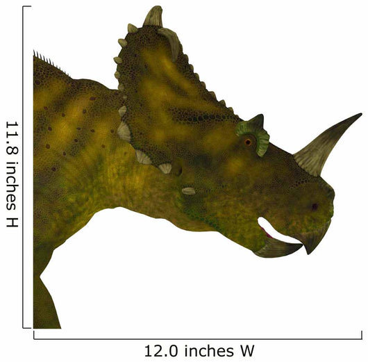 Centrosaurus Dinosaur Head Wall Decal