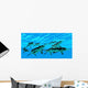Cymbospondylus Ichthyosaurs Swim Together Wall Decal
