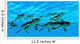 Cymbospondylus Ichthyosaurs Swim Together Wall Decal