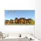 Quetzalcoatlus Reptiles Fly over Wall Decal