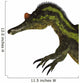 Ichthyovenator Dinosaur Head Wall Decal
