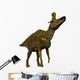 Lambeosaurus Dinosaur White Wall Decal Design 2