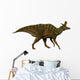 Lambeosaurus Dinosaur White Wall Decal Design 1