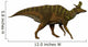 Lambeosaurus Dinosaur White Wall Decal Design 1