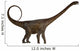 Side Profile Malawisaurus Dinosaur Wall Decal