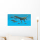Large Nothosaurus Reptile Preys Wall Decal