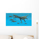 Large Nothosaurus Reptile Preys Wall Decal