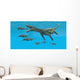 Large Nothosaurus Reptile Preys Wall Decal