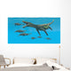 Large Nothosaurus Reptile Preys Wall Decal