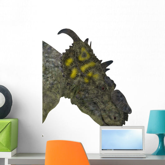 Pachyrhinosaurus Dinosaur Head Wall Decal