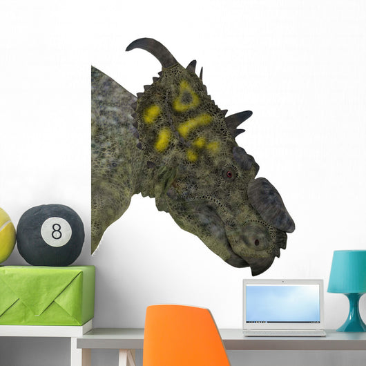 Pachyrhinosaurus Dinosaur Head Wall Decal