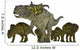 Pachyrhinosaurus Dinosaur Family Wall Decal