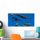 Shonisaurus Ichthyosaur Stabs Coelacanth Wall Decal