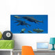 Shonisaurus Ichthyosaur Stabs Coelacanth Wall Decal