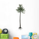 Araucaria Conifer Tree White Wall Decal