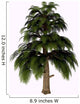 Archaeopteris Tree White Wall Decal