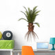 Cycadeoidea Plant White Wall Decal