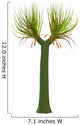 Sigillaria Prehistoric Plant White Wall Decal