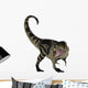 Fierce T-rex Dinosaur White Wall Decal