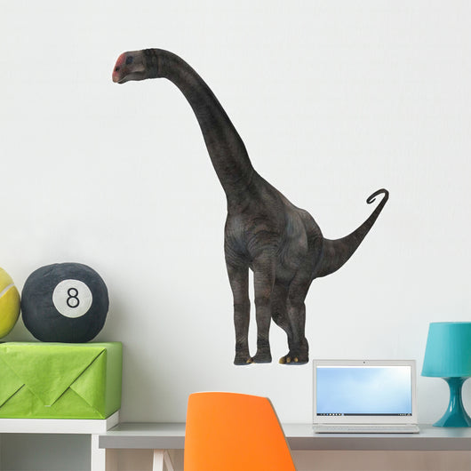 Brontomerus Dinosaur White Wall Decal