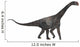 Side Profile Brontomerus Dinosaur Wall Decal