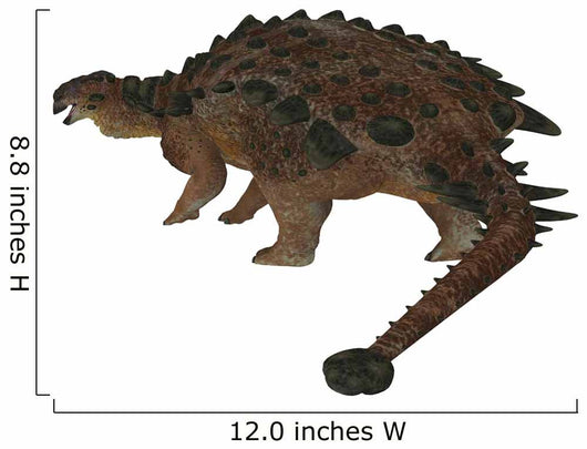 Pinacosaurus Dinosaur White Wall Decal