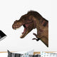 T-rex Dinosaur Head White Wall Decal