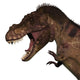 T-rex Dinosaur Head White Wall Decal