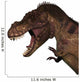 T-rex Dinosaur Head White Wall Decal