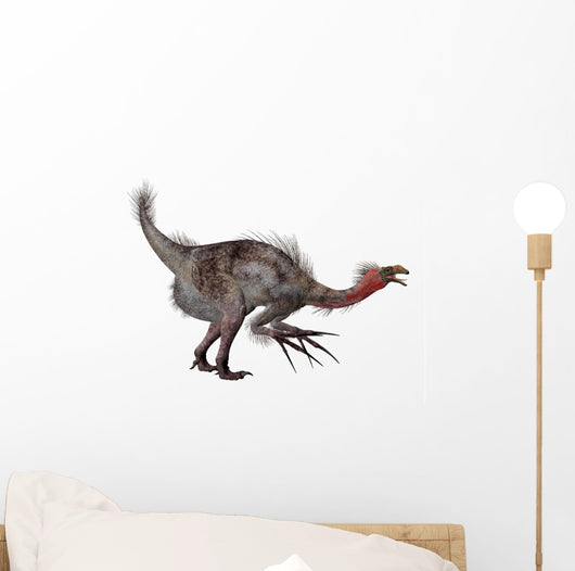 Side Profile Therizinosaurus Dinosaur Wall Decal