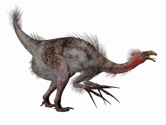 Side Profile Therizinosaurus Dinosaur Wall Decal